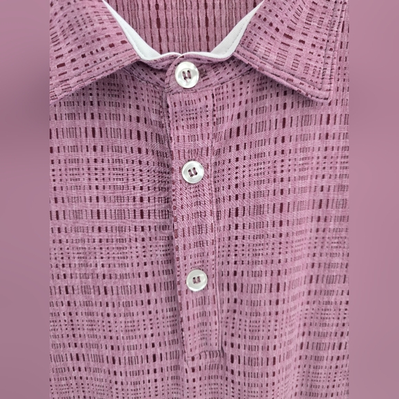 THE CHARGE STATELY APPAREL 1/4 button S Sleeve Poly Golf Polo Shirt. Mens XXL - Picture 4 of 8